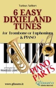 Cover von 6 Easy Dixieland Tunes - Trombone/Euph & Piano (piano parts)