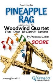 Cover von Pineapple Rag - Woodwind Quartet (score)