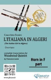 Cover von French Horn in F part of 'L'Italiana in Algeri' for Woodwind Quintet