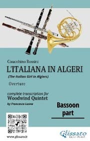 Cover von Bassoon part of 'L'Italiana in Algeri' for Woodwind Quintet