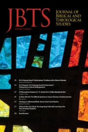 Cover von Journal of Biblical and Theological Studies, Issue 7.2