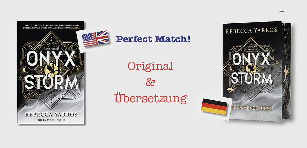 Ein Werbe-Banner für Petersen Buchimport mit dem Thema Perfect Match