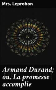 Cover von Armand Durand; ou, La promesse accomplie