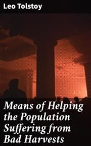 Cover von Means of Helping the Population Suffering from Bad Harvests