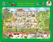 Cover von Wimmel-Rahmenpuzzle 'Wohnhaus im Sommer'
