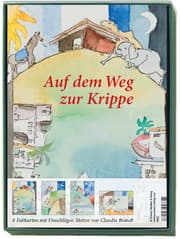 Cover von Kunstkarten-Box Auf dem Weg zur Krippe