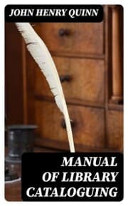 Cover von Manual of Library Cataloguing