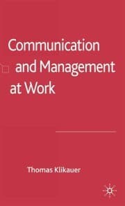 Cover von Communication and Management at Work