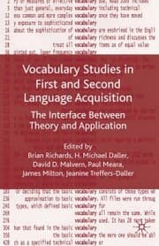 Cover von Vocabulary Studies in First and Second Language Acquisition