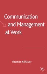 Cover von Communication and Management at Work