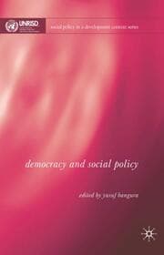 Cover von Democracy and Social Policy