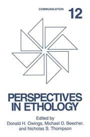 Cover von Perspectives in Ethology: Communication
