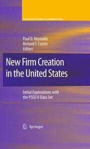 Cover von New Firm Creation in the United States
