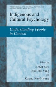 Cover von Indigenous and Cultural Psychology