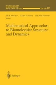 Cover von Mathematical Approaches to Biomolecular Structure and Dynamics