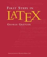 Cover von First Steps in LaTeX