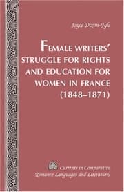 Cover von Female Writers Struggle for Rights and Education for Women in France- (1848-1871)