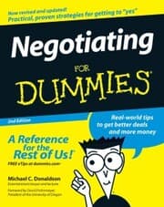 Cover von Negotiating For Dummies