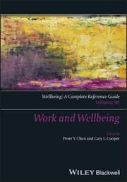 Cover von Wellbeing: A Complete Reference Guide, Work and Wellbeing
