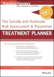 Cover von The Suicide and Homicide Risk Assessment and Prevention Treatment Planner, with DSM-5 Updates