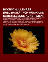 Cover von Hochschullehrer (Universität für Musik und darstellende Kunst Wien)