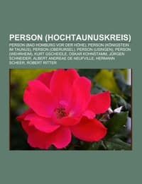 Cover von Person (Hochtaunuskreis)