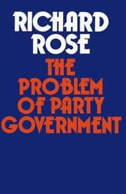 Cover von The Problem of Party Government