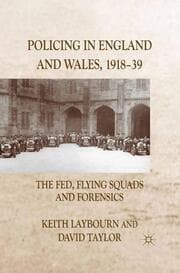 Cover von Policing in England and Wales, 1918-39