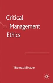 Cover von Critical Management Ethics