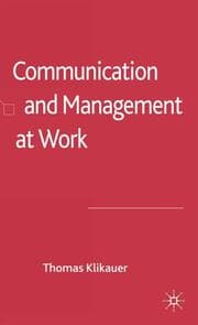 Cover von Communication and Management at Work