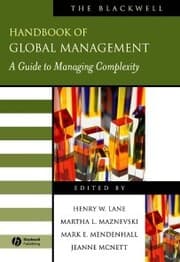 Cover von The Blackwell Handbook of Global Management