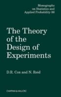 Cover von Theory of the Design of Experiments