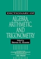 Cover von Dictionary of Algebra, Arithmetic, and Trigonometry