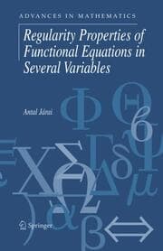 Cover von Regularity Properties of Functional Equations in Several Variables
