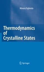 Cover von Thermodynamics of Crystalline States