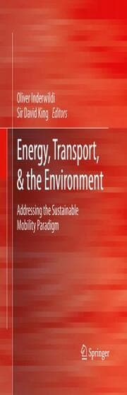 Cover von Energy, Transport,& the Environment