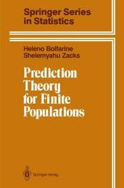 Cover von Prediction Theory for Finite Populations