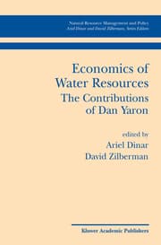 Cover von Economics of Water Resources The Contributions of Dan Yaron