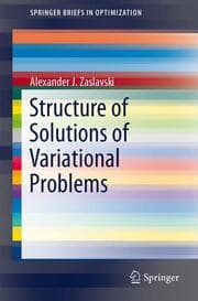 Cover von Structure of Solutions of Variational Problems