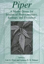 Cover von Piper: A Model Genus for Studies of Phytochemistry, Ecology, and Evolution