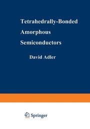 Cover von Tetrahedrally-Bonded Amorphous Semiconductors