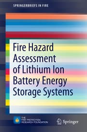 Cover von Fire Hazard Assessment of Lithium Ion Battery Energy Storage Systems