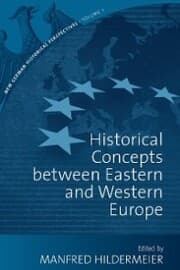 Cover von Historical Concepts Between Eastern and Western Europe