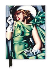 Cover von Premium Notizbuch DIN A5: Tamara de Lempicka, Junge Dame mit Handschuhen
