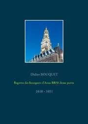 Cover von Registre des bourgeois d'Arras BB50 2ème partie - 1610-1651