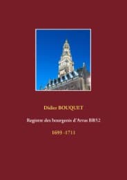 Cover von Registre des bourgeois d'Arras BB52 - 1693-1711