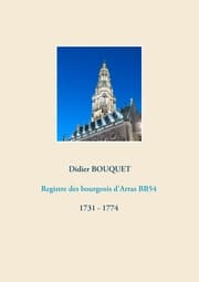 Cover von Registre des bourgeois d'Arras BB54 - 1731-1774