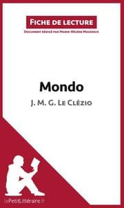 Cover von Mondo de J. M. G. Le Clézio (Fiche de lecture)