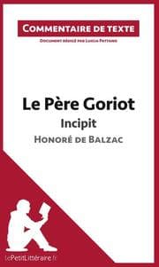 Cover von Le Père Goriot de Balzac - Incipit