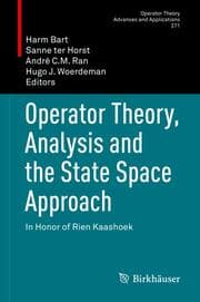 Cover von Operator Theory, Analysis and the State Space Approach